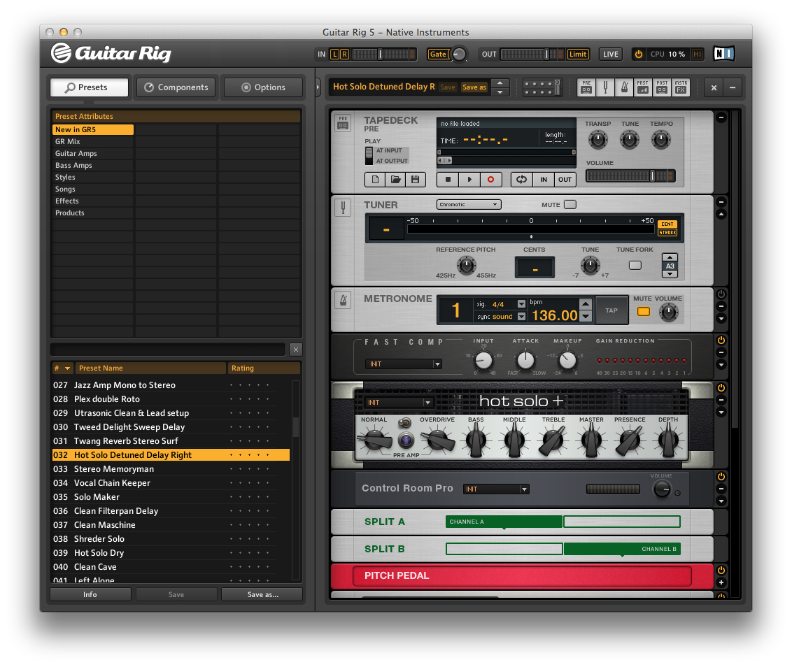 how to import guitar rig presets